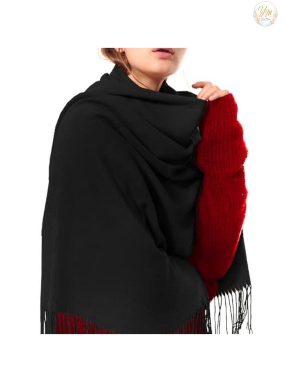 Oversized Pashmina Shawl Wrap Viscose Blend Warm Evening Dress Wrap 78x28